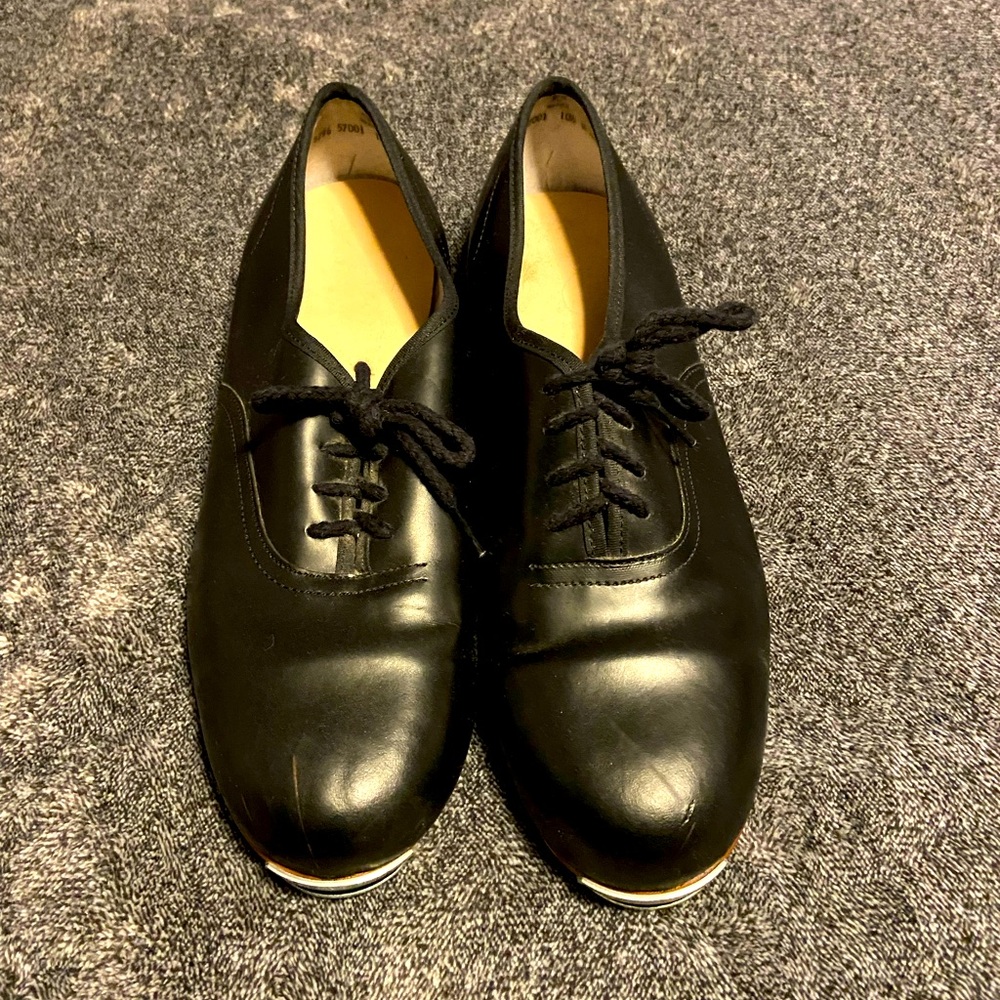 Black clogging dance shoes. Size 11